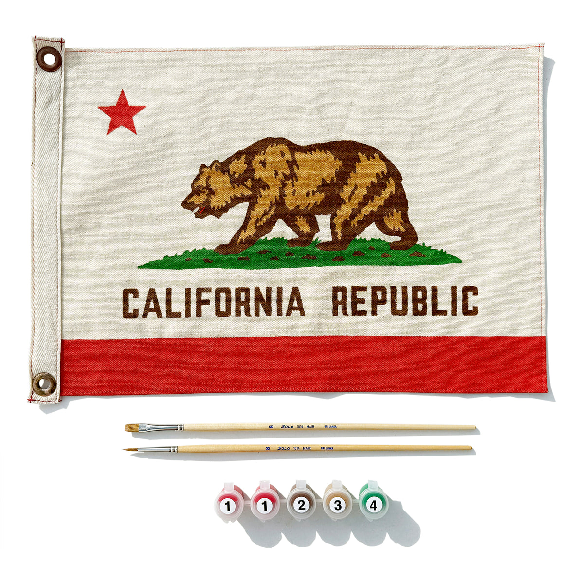 CA State Flag Paint-by-numbers