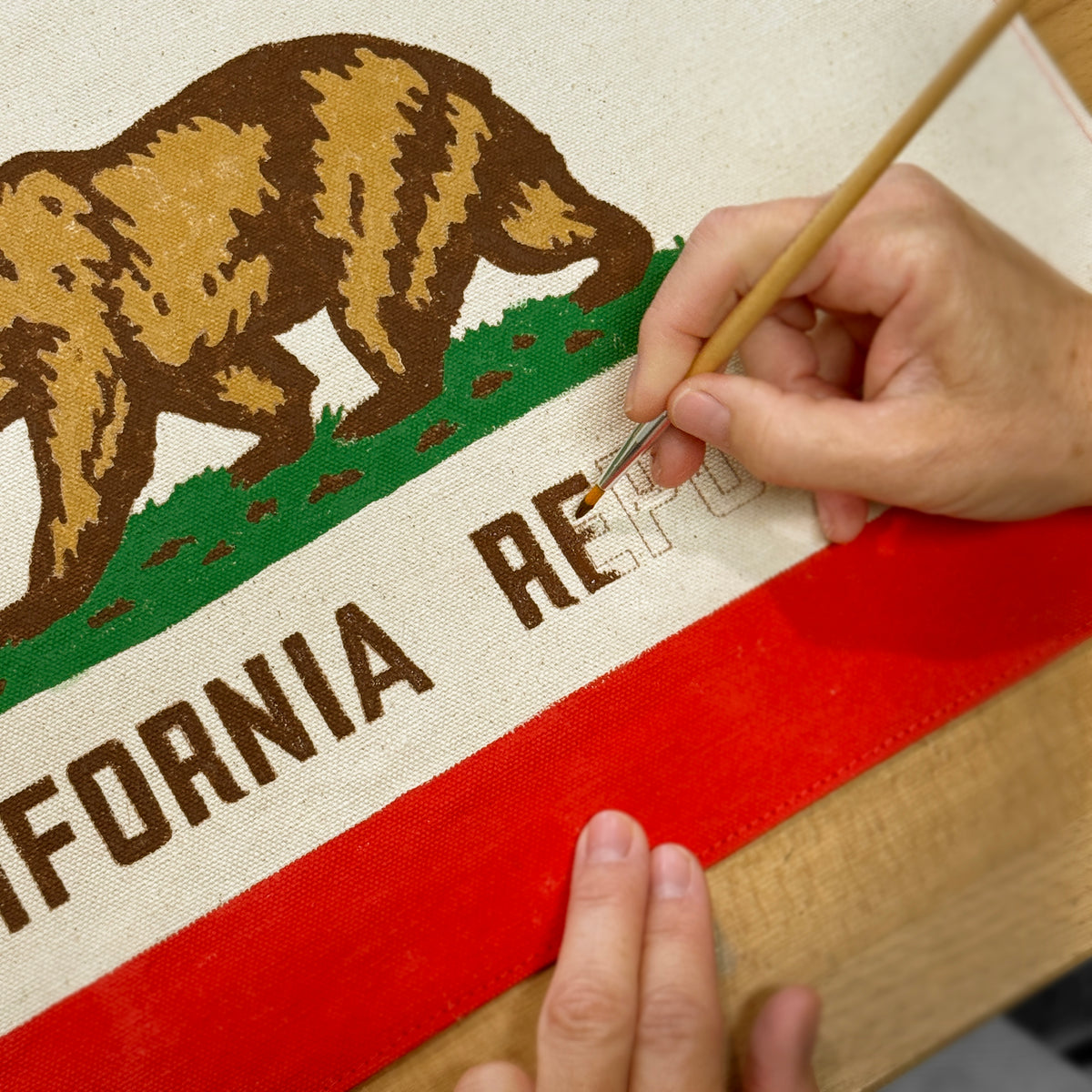 CA State Flag Paint-by-numbers