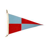 Red + Light Blue Check Flag