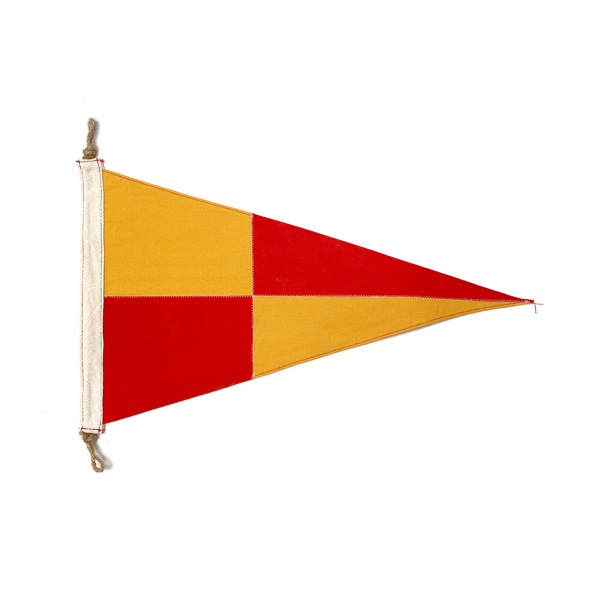 Red + Yellow Check Flag