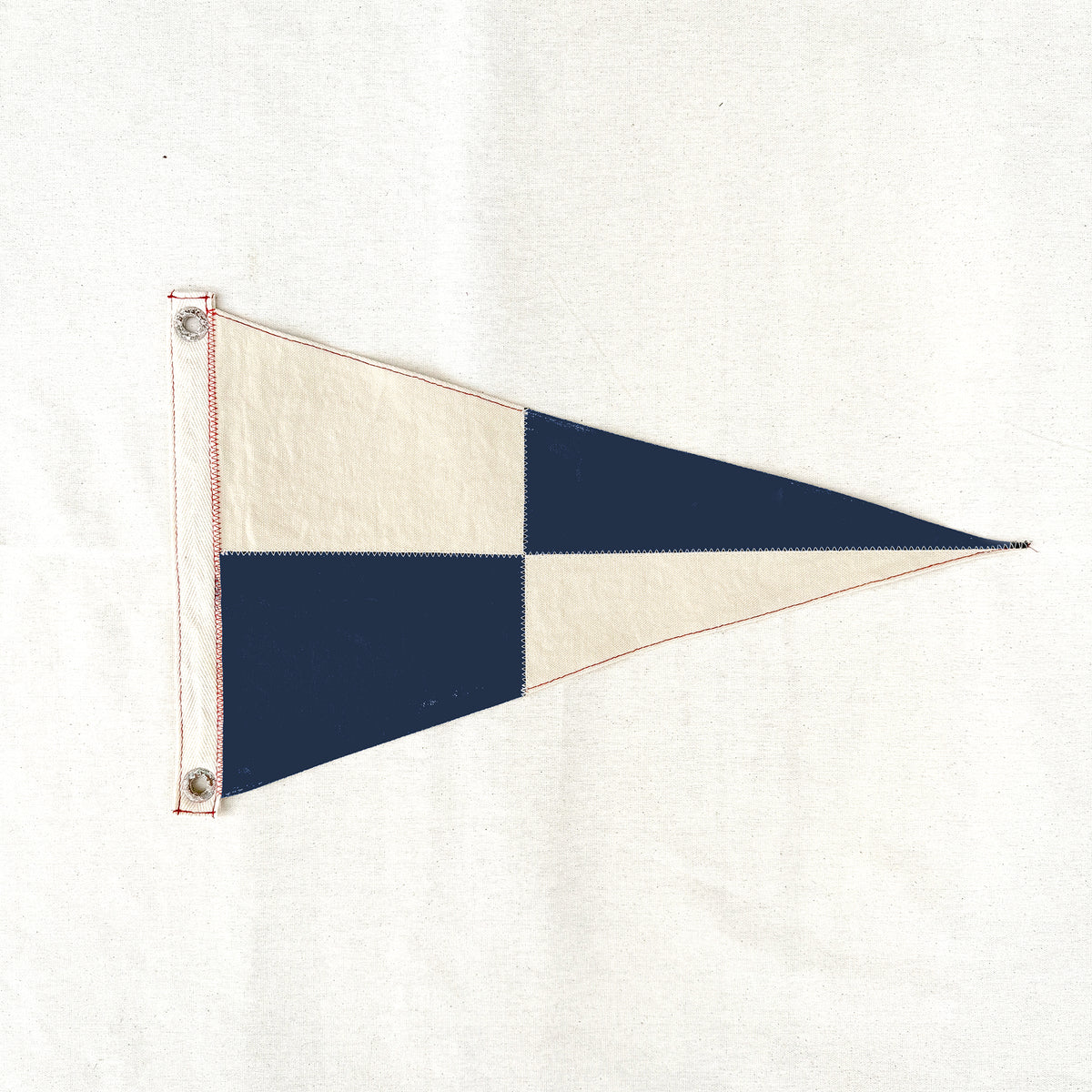 Navy Check Grommet Flag