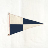 Navy Check Grommet Flag