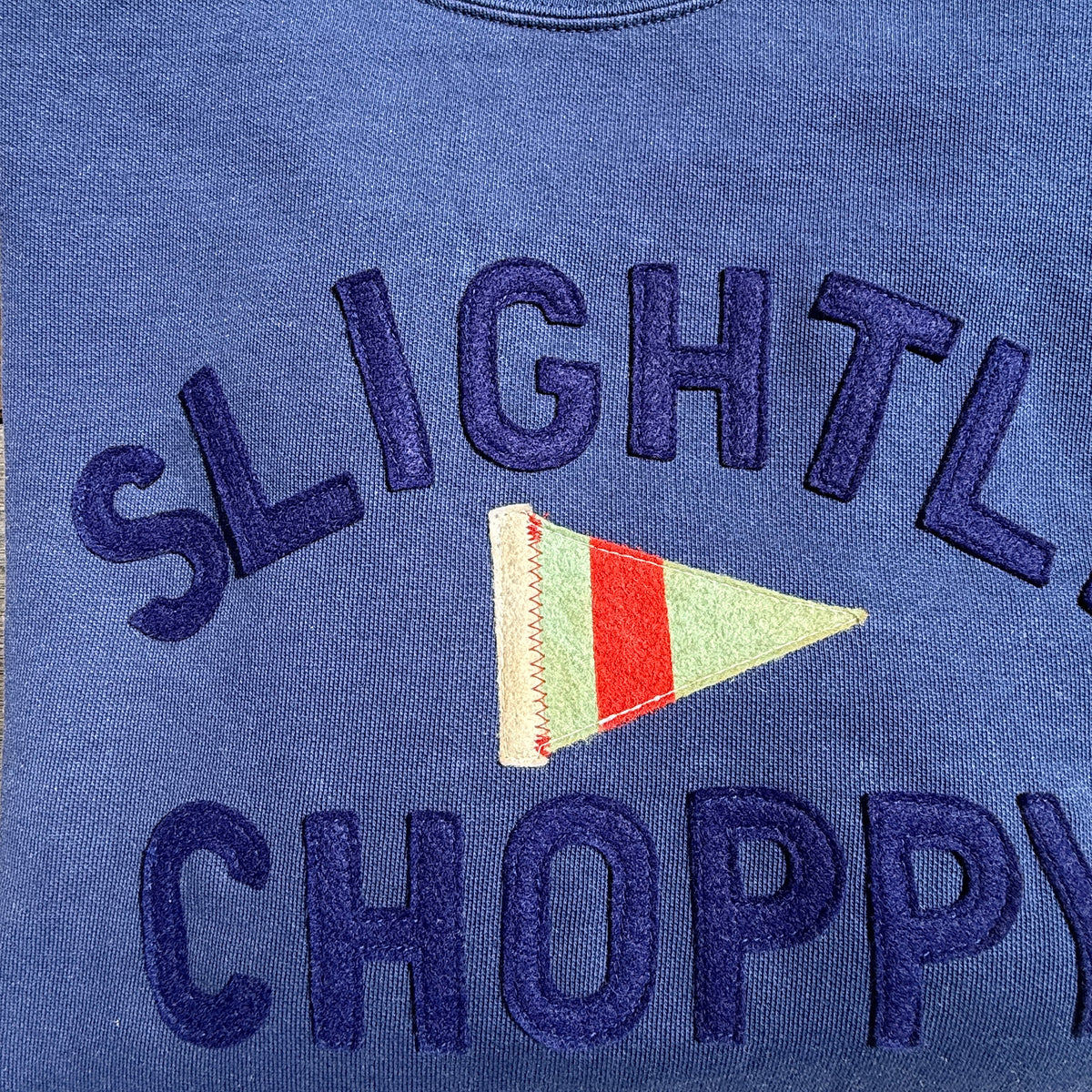 Slightly Choppy w Patch Sweatshirt