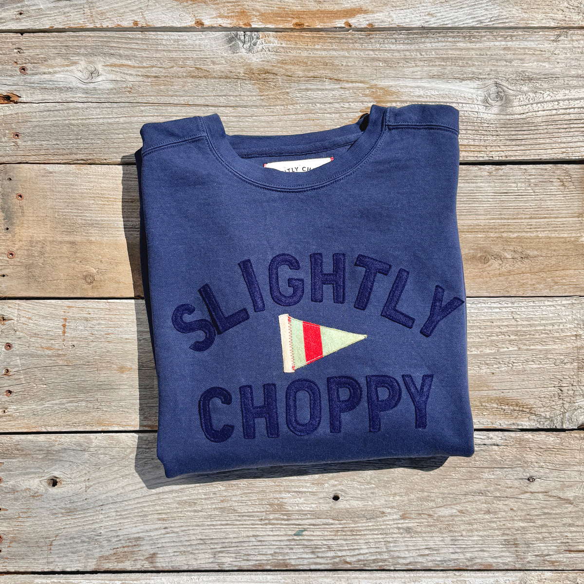Slightly Choppy w Patch Sweatshirt