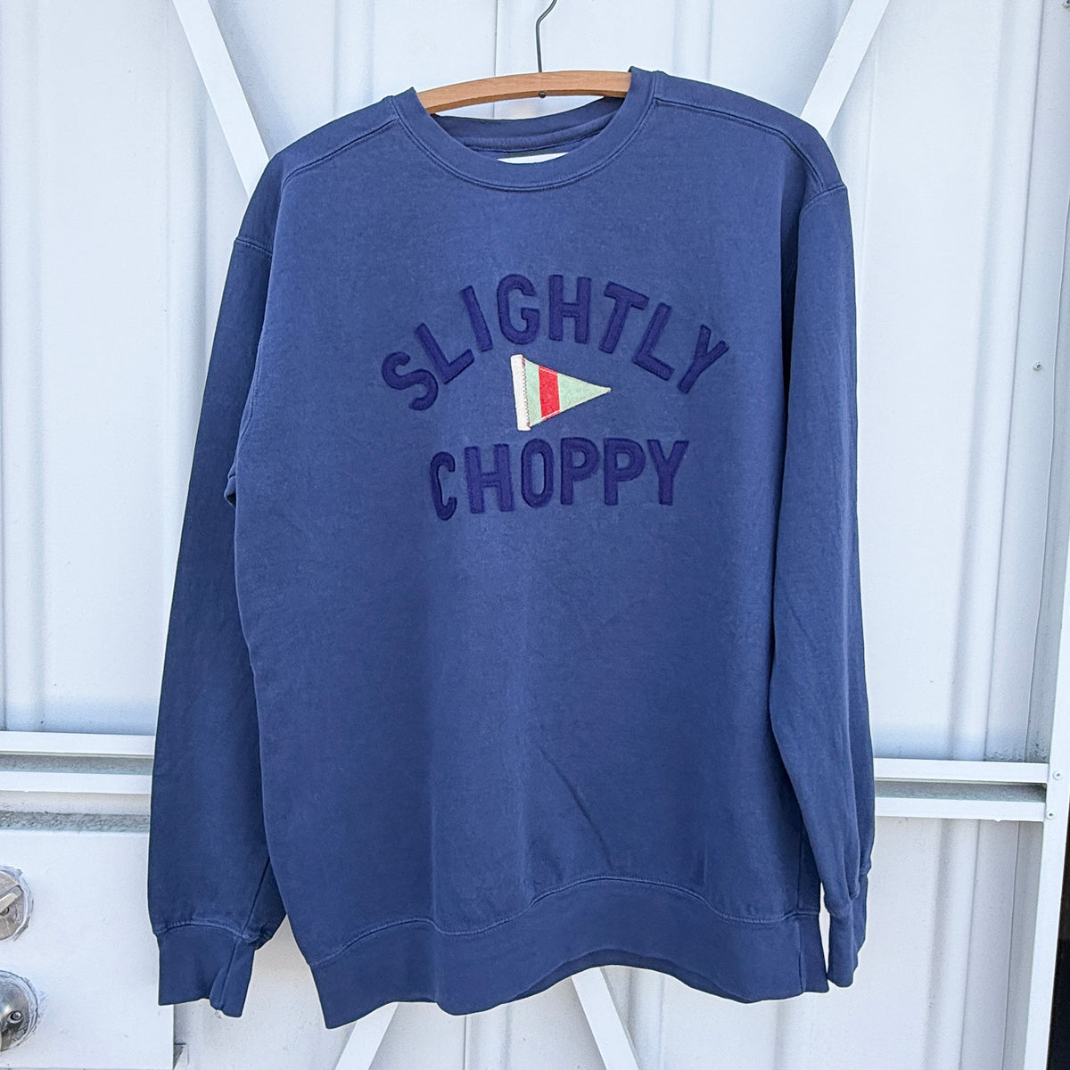 Slightly Choppy w Patch Sweatshirt